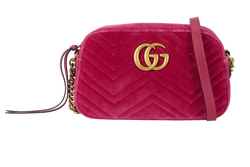 Small GG Marmont, Velvet, Purple, 447632 520981, B/DB, 3*